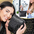 Vegan Leather Black Leopard Print Makeup Bag, Cute Travel Accessories Small Cosmetic Zipper Pouch
