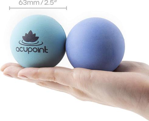 Set Acupoint Physical Massage Therapy Ball - Deep Tissue, Trigger Point & Myofascial Release - Lacrosse, Peanut, Spiky