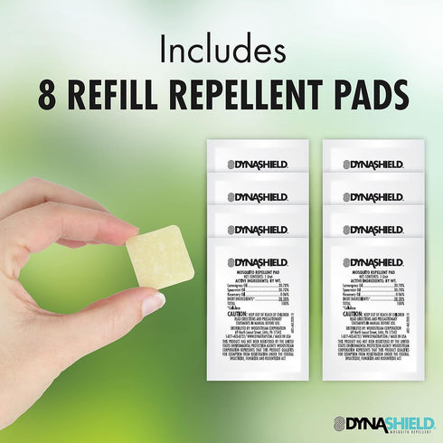 DynaTrap DS1000R8SR DynaShield Repellent 8 Pack, 8 Refill Pads, White