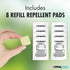 DynaTrap DS1000R8SR DynaShield Repellent 8 Pack, 8 Refill Pads, White
