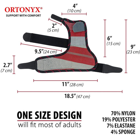 ORTONYX Wrist Immobilizer Brace - Pinky Finger Splint for 4th & 5th Finger, Ulnar Gutter Support, Adjustable, KB434 Gray