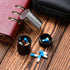 Portable Waterproof Metal Pill Case, Aluminium Alloy Round Organizer for Travel, Pocket Daily Pill Holder (Black)