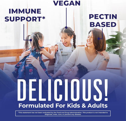 MaryRuth Organics Sugar Free Immunity Gummies, Powerful Blend, Elderberry Vitamin C & Zinc, Vitamin D3 & Echinacea, Immune Support Supplement & Gummies for Kids & Adults, Vegan, Non GMO, 90ct