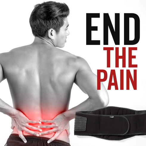 Lumbar Support Back Brace for Men and Women, Plus Size 50" - 70"