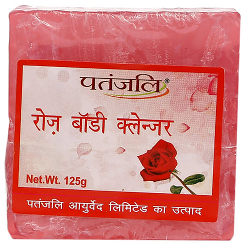 PATANJALI Rose Body Cleanser, 125 G, Red