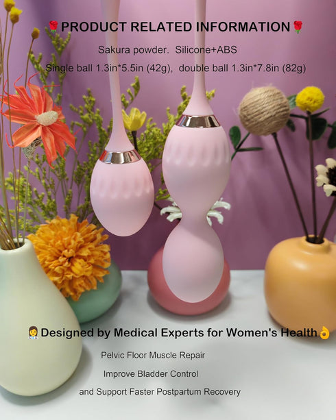 Set, Kegel Exercises Weight Control, Kegel Exercise Food Grade Silicone: Kegel Exercise System, Pelvic Floor Exercise