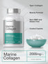 Horbaeach Marine Collagen Peptides 2000mg - 180 Caplet Capsules with Calcium, Non-GMO, Gluten Free Supplement