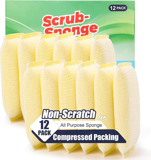 All-Purpose Non Scratch SpongesSponges Kitchen for Washing and Cleaning Dishes, Non-Stick Cookware,Premium