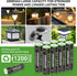 Kruta Ni-MH AA Rechargeable Batteries 2000mah, Double A High Capacity 1.2V Pre-Charged for Garden Landscaping Outdoor Solar Lights, String Lights, Pathway Lights (Pack 8)