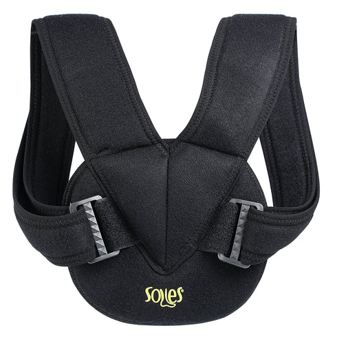 Soles Adjustable Clavicle Bandage, Flexible, Breathable Neoprene, Unisex, Improves Posture & Osteoporosis