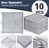 10 Pack Double Layer Non-Scratch Wire Dishcloth for Wet and Dry, Reusable Steel Wool Scrubber for Kitchen Cleaning