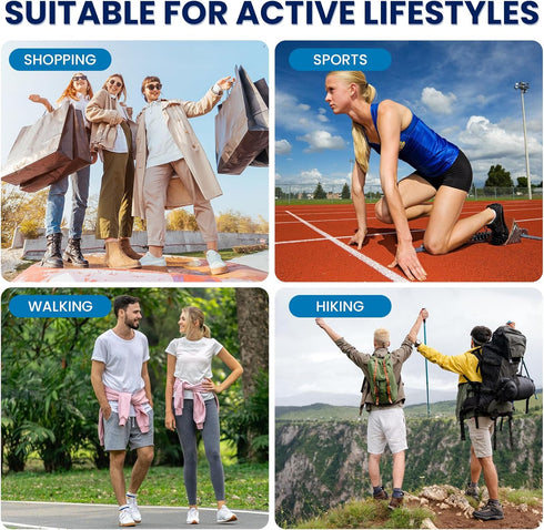 Plantar Fasciitis Gel Heel Protectors - 3 Pairs Heel Cups for Women & Men, Pain Relief Cushions for Achilles Tendonitis
