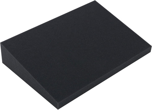 DeluxeComfort Foam Stress Relief Wedge - 15" x 10" x 1"-3" Rise - Therapeutic Back Pain Relief, Grey