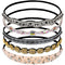 Teenitor 5pcs Rhinestone Beaded Headbands, No Slip Jeweled Hair Wraps for Women and Girls