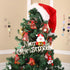 Bememo 100 Pieces Christmas Organza Bags, Snowflakes Mesh Jewelry Candy Drawstring Small Pouches for Winter Wedding,