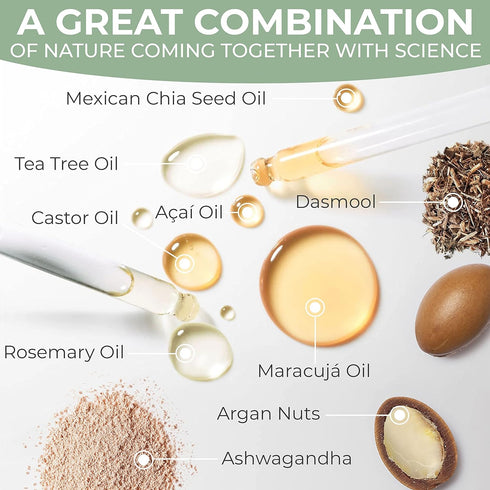 Pre Wash Hair Oil for Hair Growth - Vegan Scalp Treatment with Rosemary Oil
