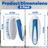 PHYEX Scrub Brush - 2 Pack Household Cleaning Brushes with Stiff Bristles for Carpet, Shower, Kitchen