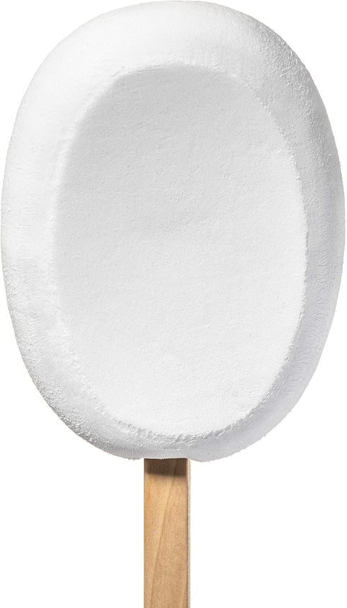 Lotion Applicator for Back, Legs, Feet - Sunscreen Applicator, Long Curved Wooden Handle Body Brush