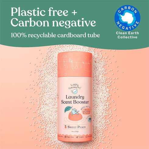 Sweet Peach Laundry Beads: Eco Friendly, Plastic Free, Natural Ingredients, Dye Free Laundry Scent Boosters