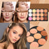 Pure Vie 15 Colors Cosmetics Cream Contour and Highlighting Makeup Kit + 11 Pcs Brushes