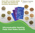 Nature Creation Reusable Microwave Heat Pad, Microwave Heating Pad for Neck & Shoulders, Cold Compress & Hot Pack, Blue