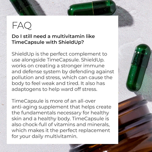 Hush & Hush ShieldUp - Immune Booster Energy Supplement - 60 Capsules, Vegan, Gluten Free, Vitamin C, Maca Root
