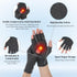 Quilax 7.9 3.1 Fingerless Compression Gloves, x Gray Compression Glove for Women or Men, Comfortable Finger Gloves