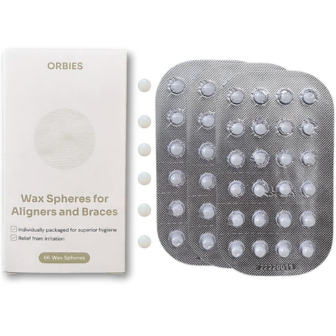 Orbies Braces Wax, Dental Wax for Braces, Individually Packaged for Superior Hygiene, Precut Orthodontic Wax