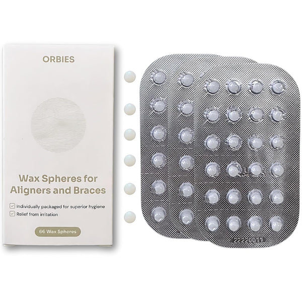 Orbies Braces Wax, Dental Wax for Braces, Individually Packaged for Superior Hygiene, Precut Orthodontic Wax