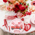ZHUIGUANGZE 9 Inch (24 Valentine's Day Heart Disposable Paper Plates, Round Truck Love Print Pattern Dessert Plates
