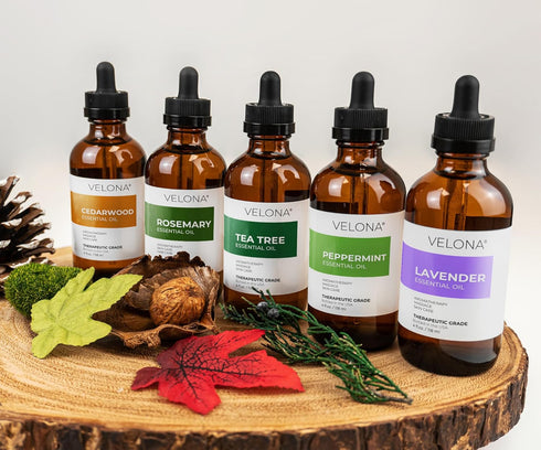 Peppermint Essential Oil by Velona - 4 oz | 100% Pure Natural | for Aromatherapy Diffuser, Massage, Skincare