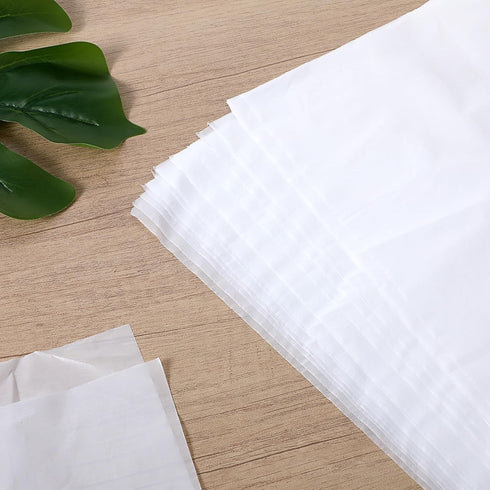 MBAIYO 30 Pack 24" Disposable Bibs, Plastic Adult Bibs for Elderly Women and Senior Men Eating Waterproof and Oil-Proof