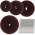 Teenitor Hair Bun Maker for Kids Girls, 4pcs Brown Ballet Buns in 4 Sizes