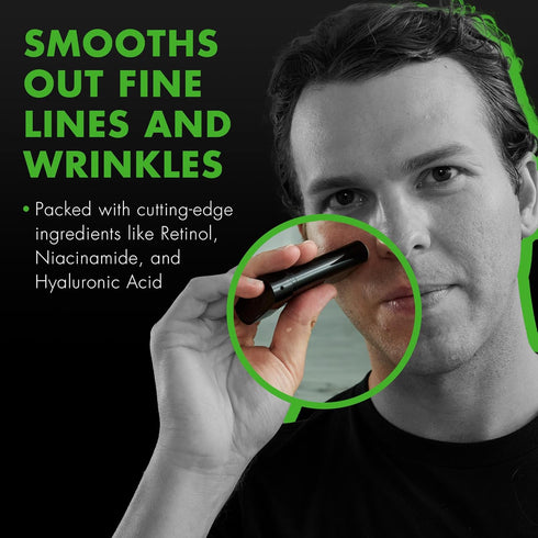 Tiege Hanley Retinol Stick for Men - Anti-Aging Stick with Hyaluronic Acid & Niacinamide for Fine Lines