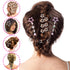 Star Hair Clips - 4 PCS 2000s Y2K Silver Star Barrettes, Non Slip Metal Snap Hair Accessories