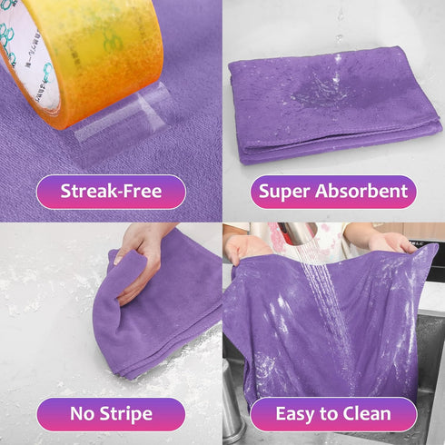 3 Pcs Extra Large Microfiber Cleaning Cloth, 30" x 20", Washable, Lint Free Towel for Home, Office, Bathroom Cleaning