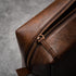 RUBAB MEN Premium Vegan Leather Toiletry Bag - Waterproof Grooming Travel Pouch for Men, Tan Shade