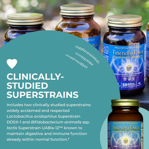 HealthForce SuperFoods Friendly Force, 60 Vegan Capsules