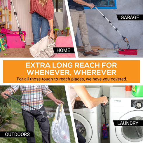 EZPIK 32" Foldable Grabber Reacher Tool for Seniors, Heavy Duty Pickup Trash Picker Upper Tool