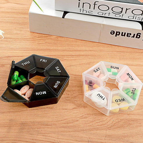 Sibba 7 2 Day Pill Organizer, Pcs Medicine Pill Box, Daily Pill Holder, Portable Travel Pill Container Holder