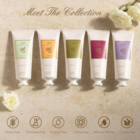 Tocca Cleopatra Hand Cream, 4 oz - Moisturizing, Quick Absorbing - Grapefruit, Jasmine, Vanilla Musk