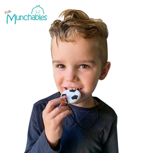 Sensory Chew Necklace Soccer Ball for Kids