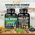 Sea Moss and Shilajit Bundle, 60 Count with Sea Moss, Black Seed Oil, Ashwagandha, Ginger & Shilajit, 2 Pack