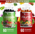 Real Fruit & Veggie Gummies - Superfood Vegetable Vitamin Supplement for Women, Men, Kids (30-Day Supply)