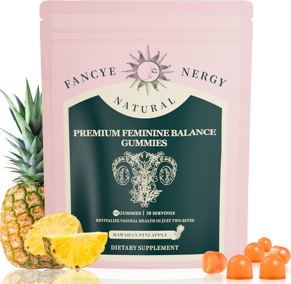 Shytrouy Vaginal Probiotics for Women Premium Feminine Balance Gummies for Women, Hawaiian Pineapple