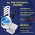 GOYO Slim FIT Pack of 4 Mouth Guard for Clenching Teeth at Night, Thermo Checker & Dental Case, Custom-Fit Bruxism Guard