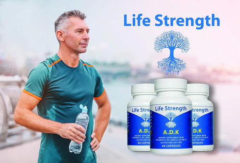 ADK 90 CT Vitamins A1, D3 & K2 (MK7) - Physician Formulated for Bone, Heart & Immune Support, Non-GMO