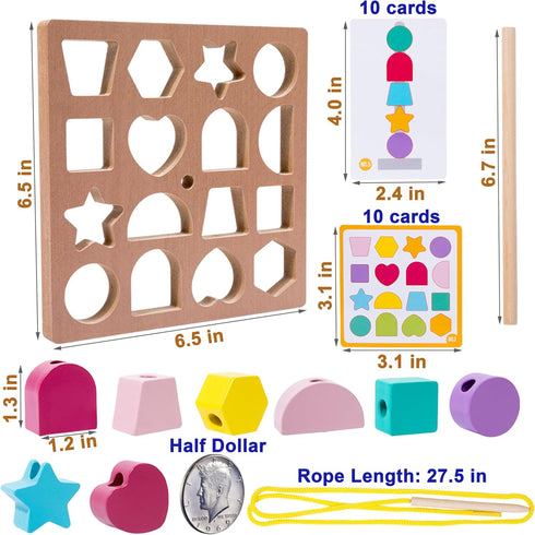 PHIELEY 3-in-1 Activities for Dementia Patients, Memory Cognitive Games for Seniors, Shape Matching Alzheimers Products
