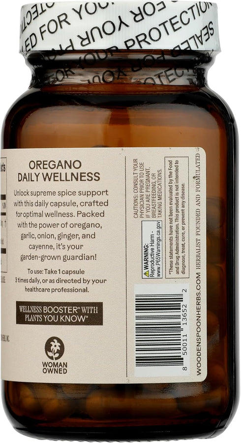 Immune 8 Bulb, (90 Wooden Spoon Herbs Oregano Daily Wellness | Supports Function, Metabolic Health, & Overall Wellness
