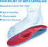 Orthotics Arch Support Insoles for Metatarsalgia - Mortons Neuroma Inserts Relief for Flat Feet, Plantar Fasciitis (Red